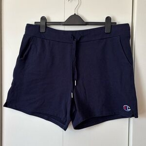 ✨ Champion Navy Logo Shorts - Size XL